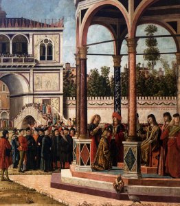 The Ambassadors Return to the English Court (detail 3)