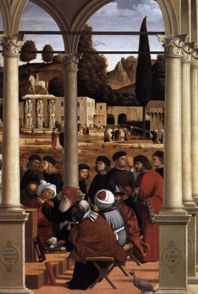 Disputation of St Stephen (detail)