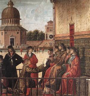 Carpaccio Arrival of the English Ambassadors detail3