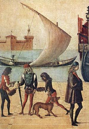 Carpaccio Arrival of the English Ambassadors detail5