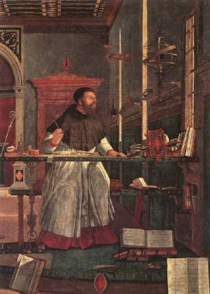 Carpaccio Vision of St Augustin detail1