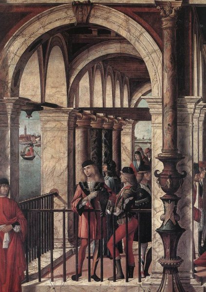 Arrival of the English Ambassadors (detail 1) 1495-1500