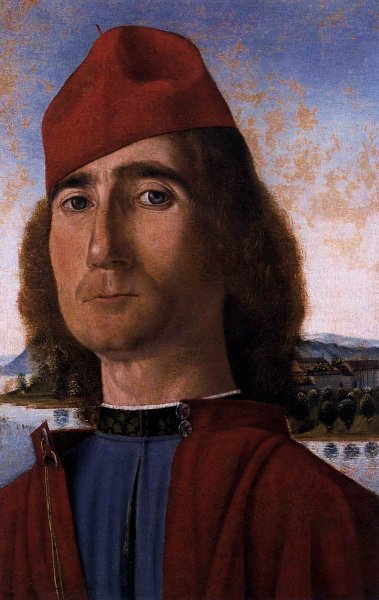 Portrait of an Unknown Man with Red Beret 1490-93