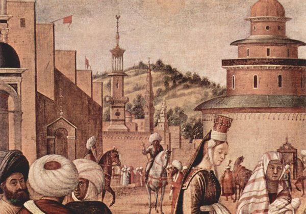 Baptism of infidels by St. George, detail 3