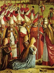 The Pilgrims Meet the Pope (detail 1)