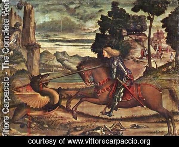 Vittore Carpaccio - St George and the Dragon [detail: 1]