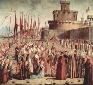 The Pilgrims Meet the Pope c. 1492